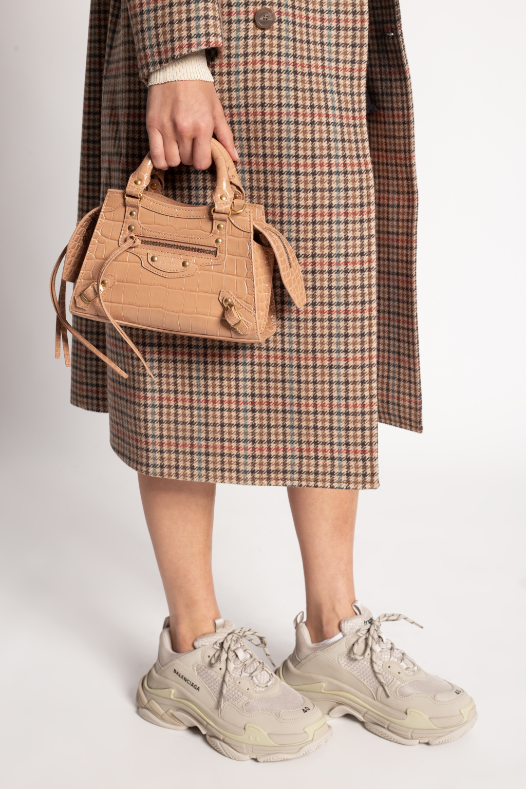 balenciaga city brown